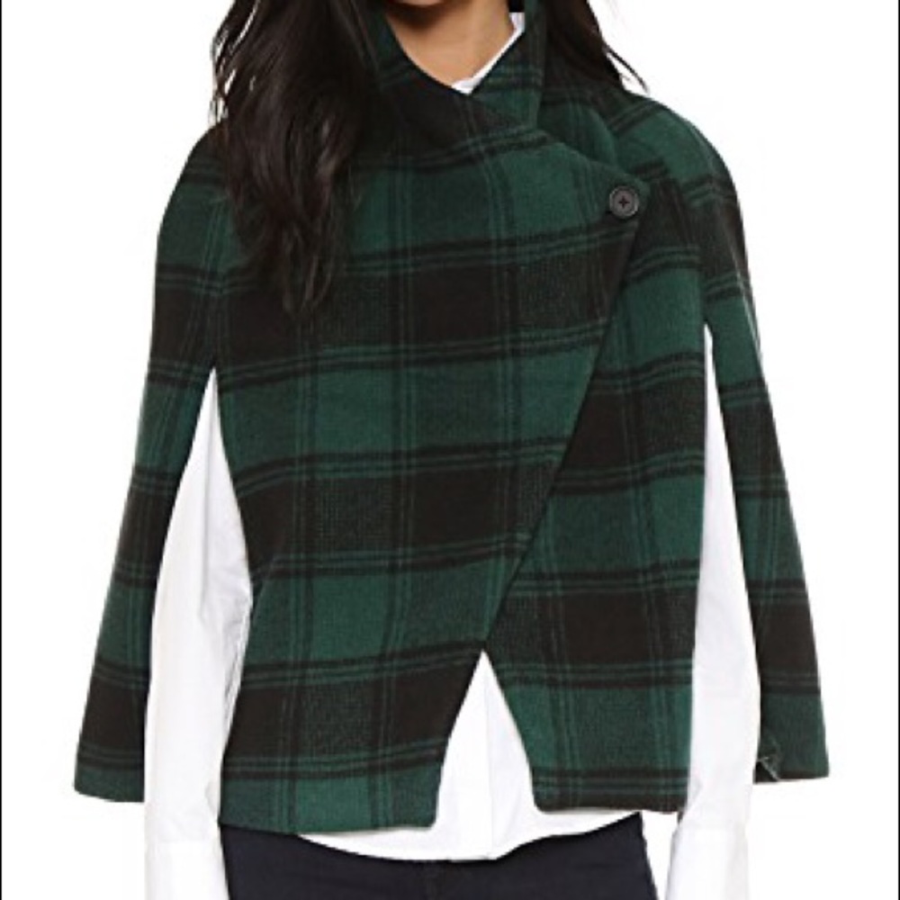 Jack by BB Dakota Seneca Plaid Moto Cape,  S